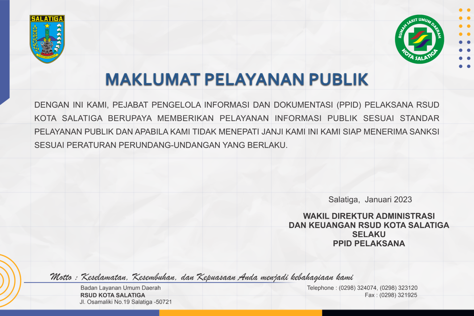 Maklumat Pelayanan PPID